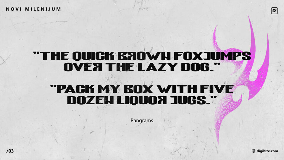 Novi Milenijum Font