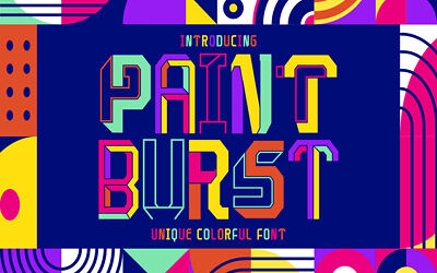Paint Burst Font