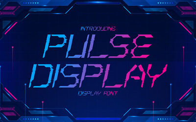 Pulse Display Font