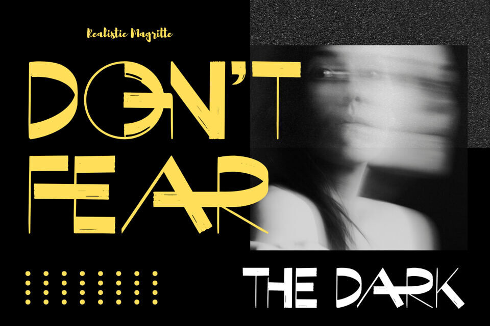Realistic Magritte Font