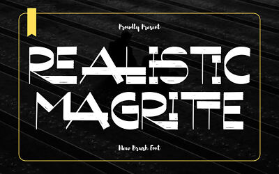 Realistic Magritte Font