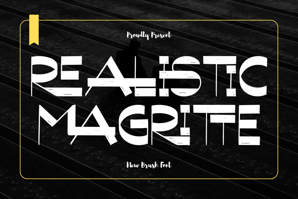 Realistic Magritte Font