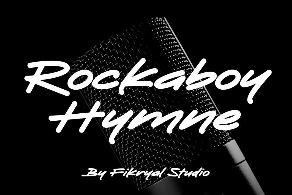 Rockaboy Hymne Font