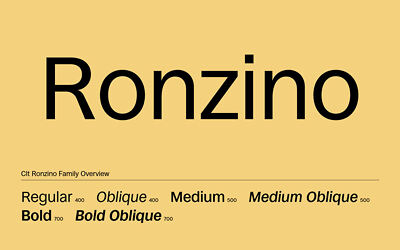 Ronzino Font