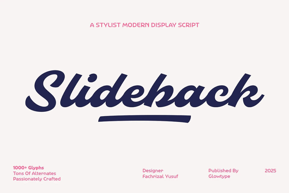 Slideback Font
