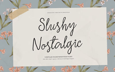 Slushy Nostalgic Font