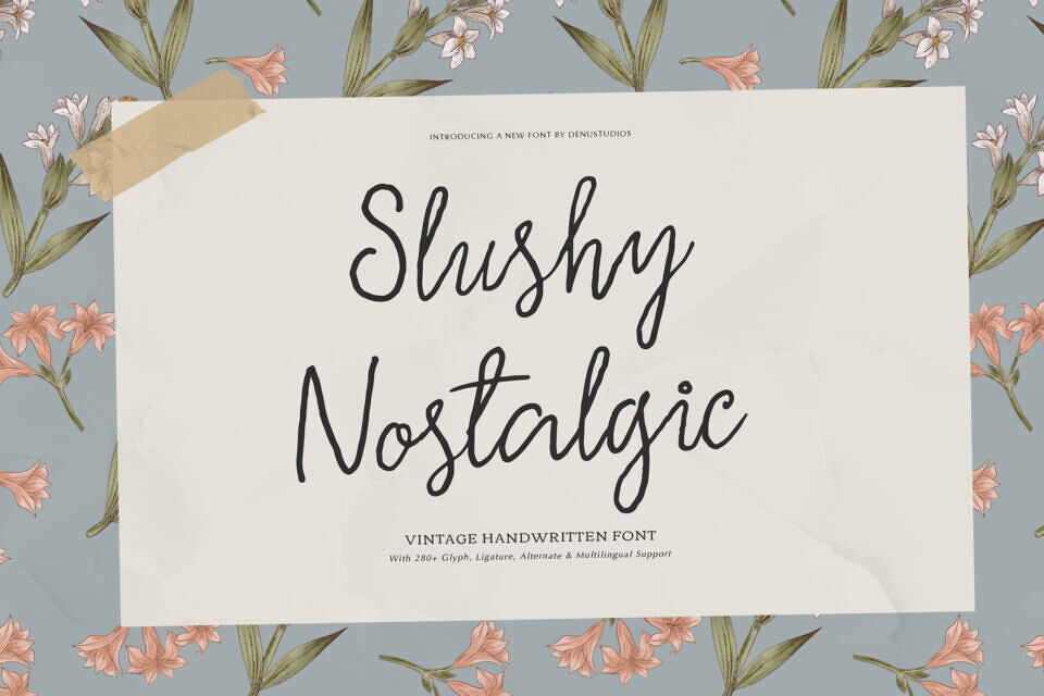 Slushy Nostalgic Font