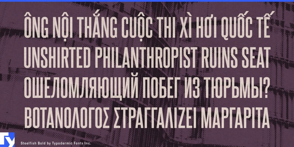 Steelfish Font