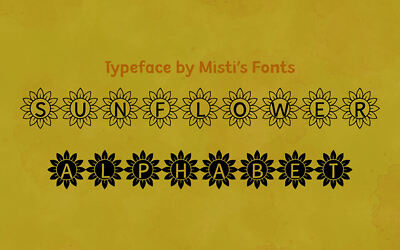 Sunflower Alphabet Font