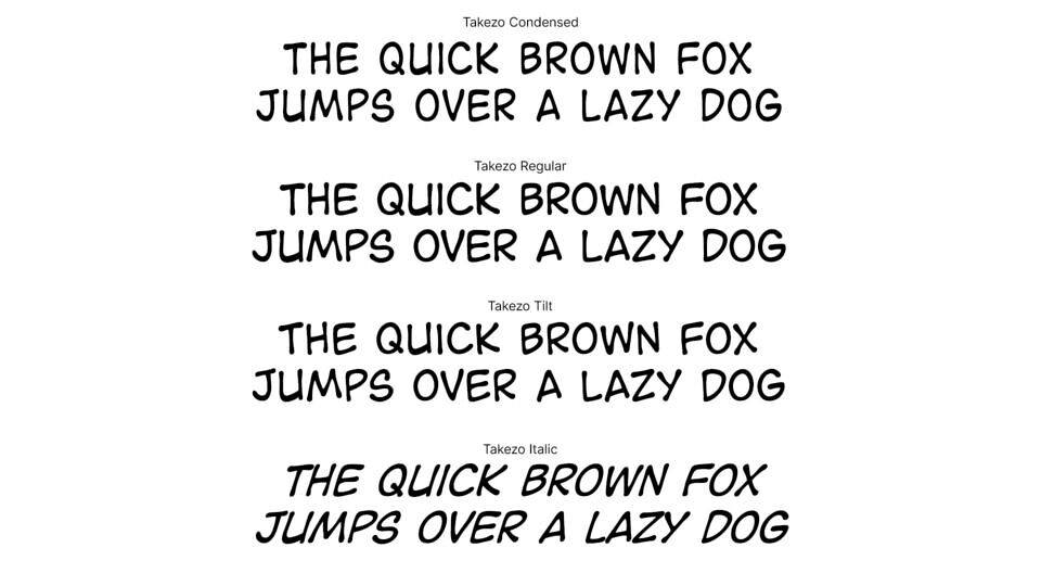 Takezo Font