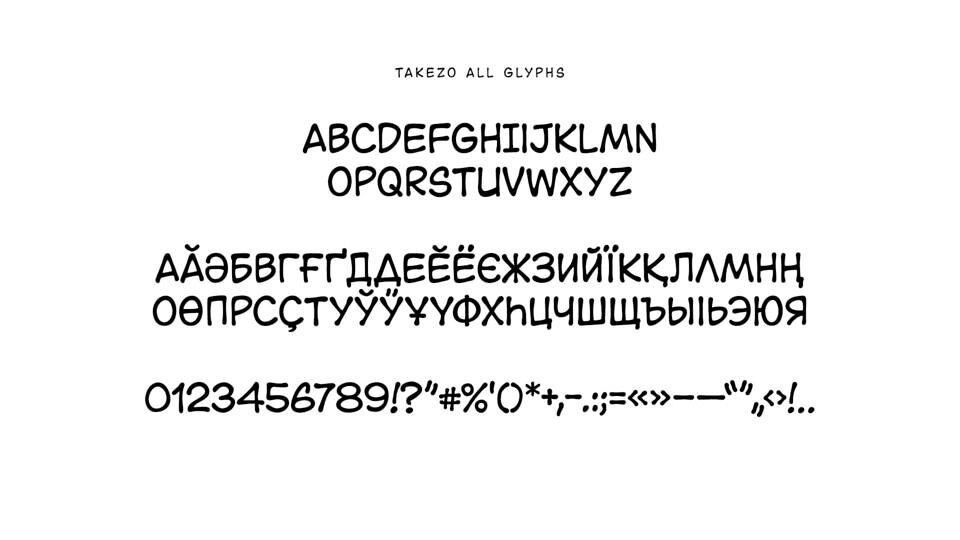 Takezo Font