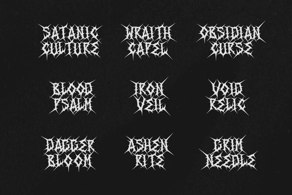 Thorn Oath Font
