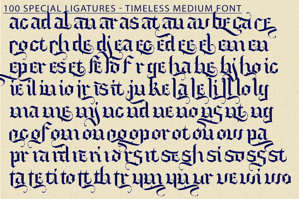 Timeless Medium Font