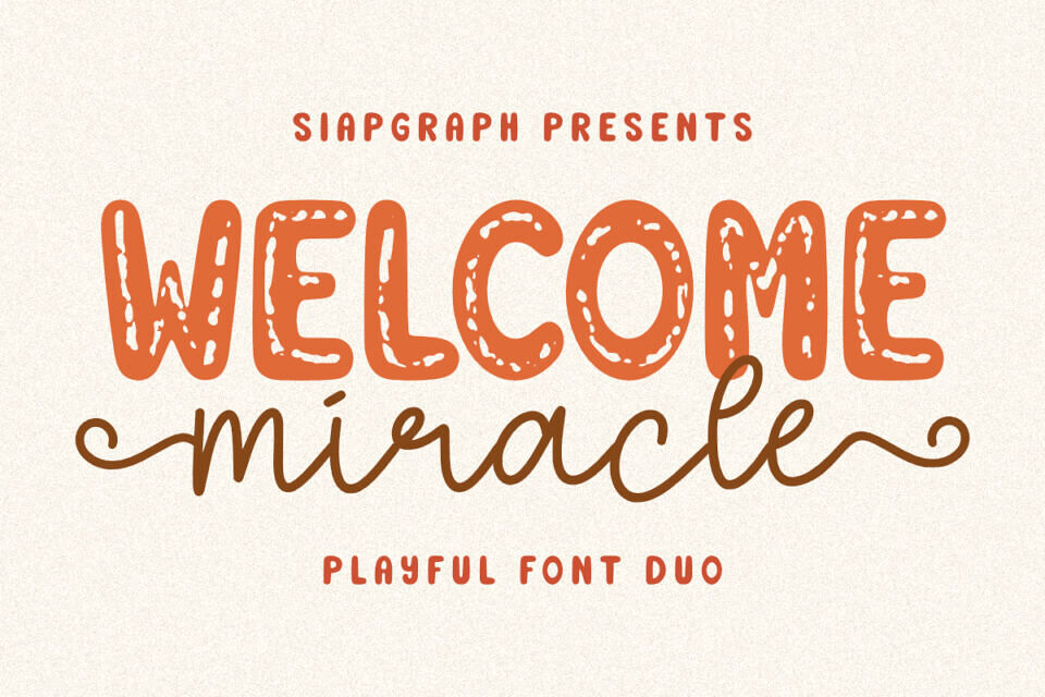 Welcome Miracle Duo Font