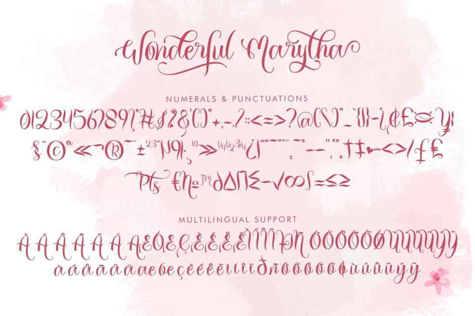 Wonderful Marytha Font