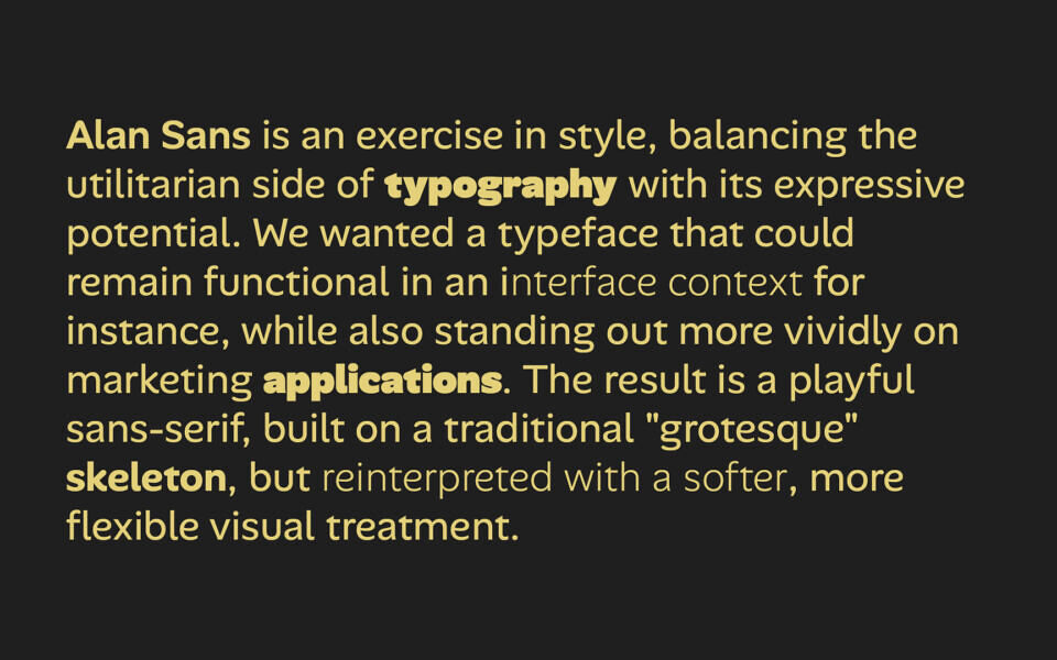 Alan Sans Font