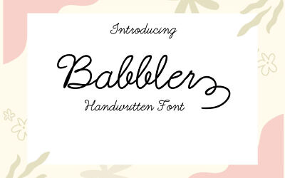 Babbler Font