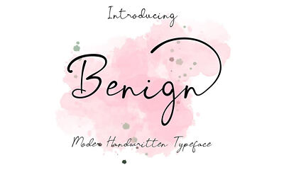 Benign Font