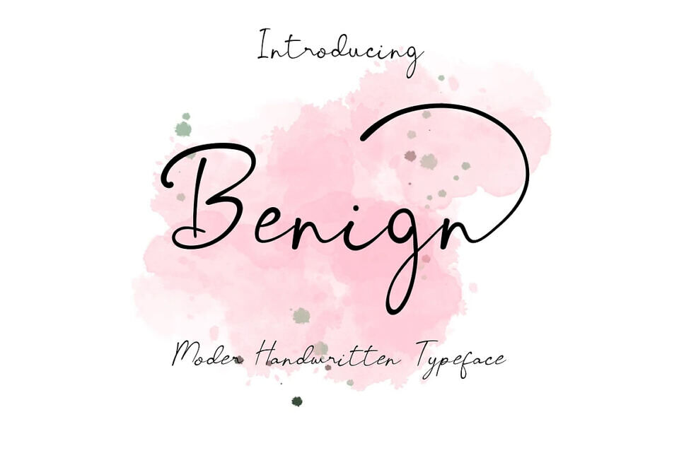 Benign Font