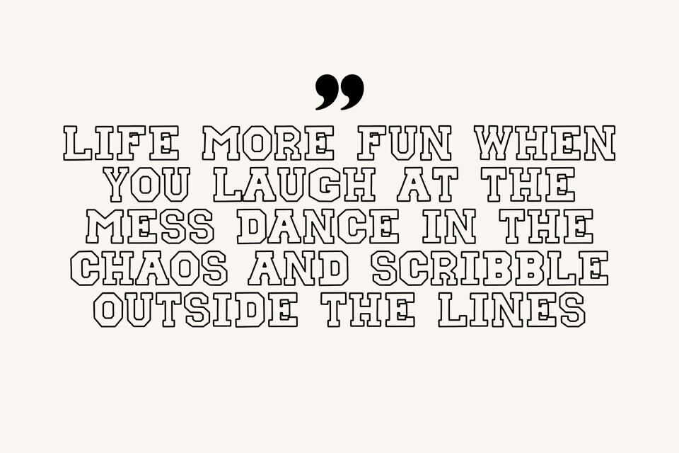 Blocksmith Outline Font