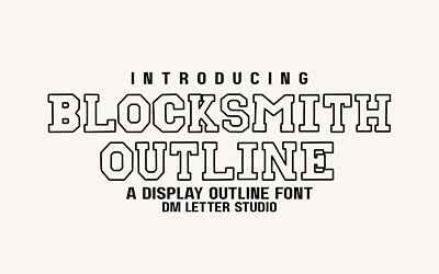 Blocksmith Outline Font