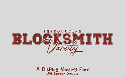 Blocksmith Varsity Font