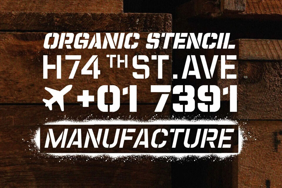 Champions Stencil Font