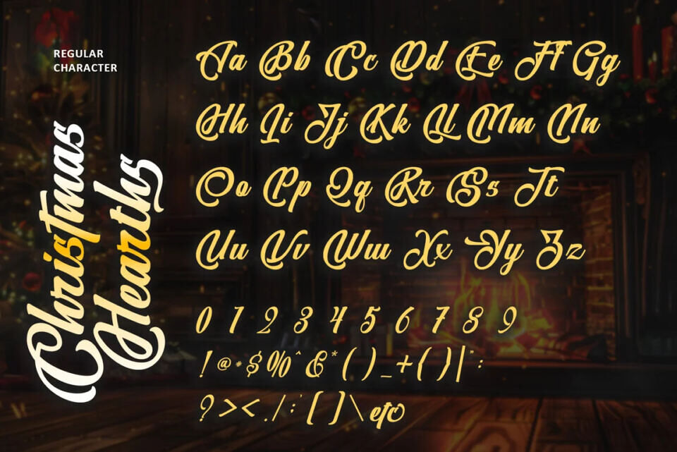 Christmas Hearths Font