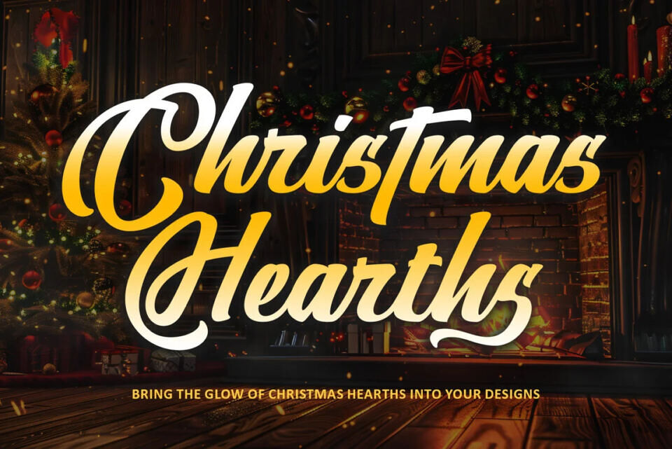 Christmas Hearths Font