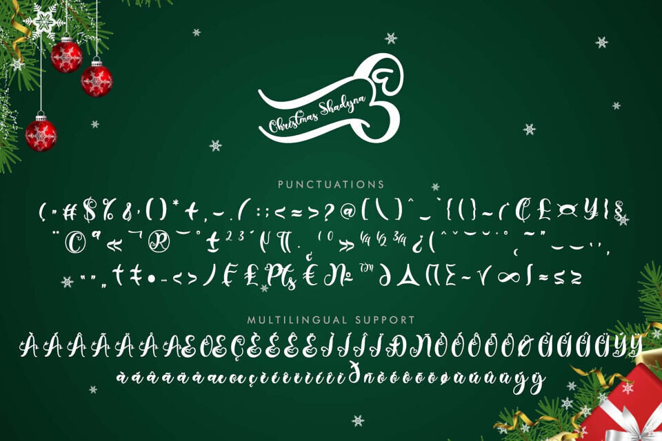 Christmas Shadyna Font