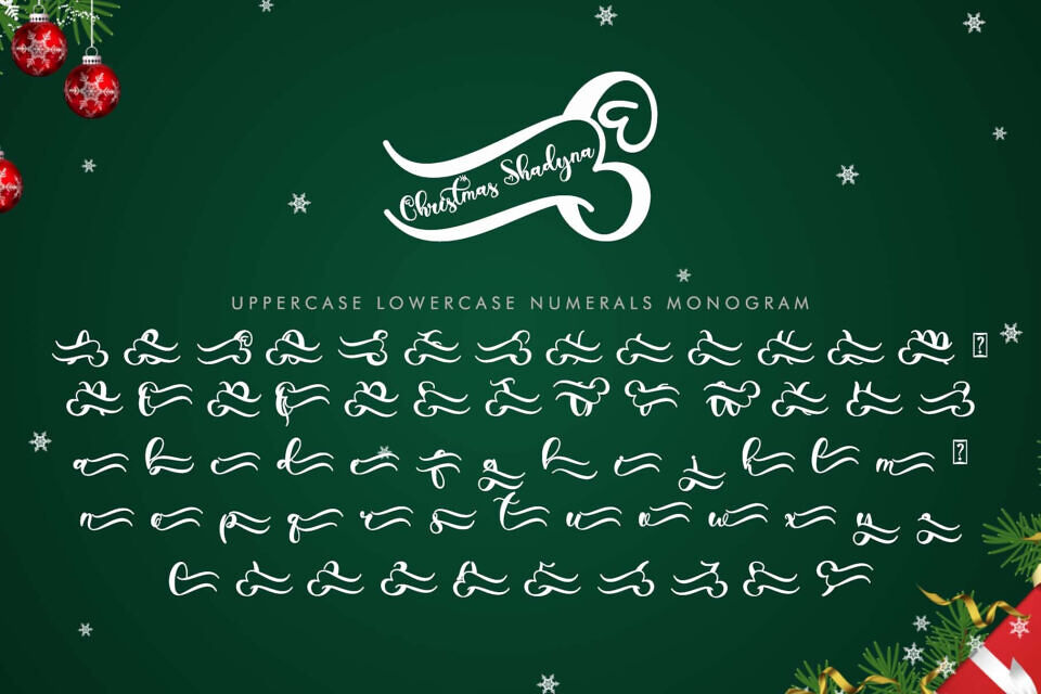 Christmas Shadyna Font
