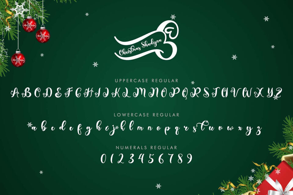 Christmas Shadyna Font