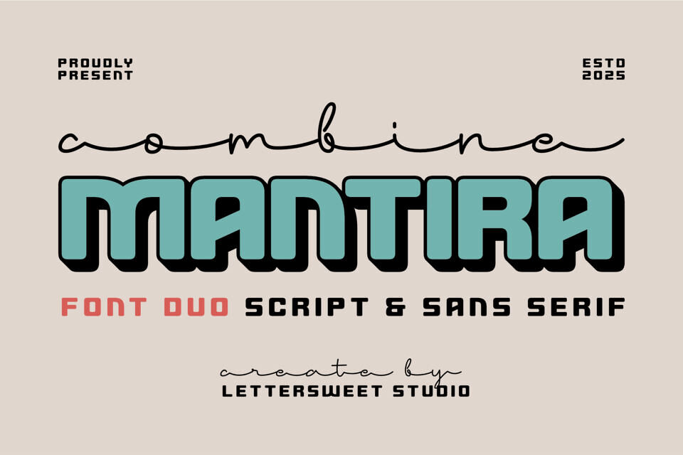 Combine Montira Font