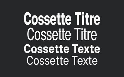 Cossette Texte Titre Font