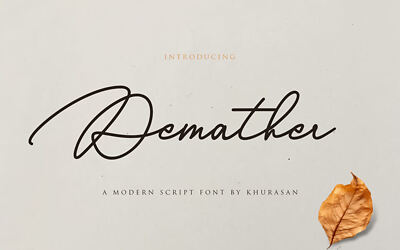 Demather Font
