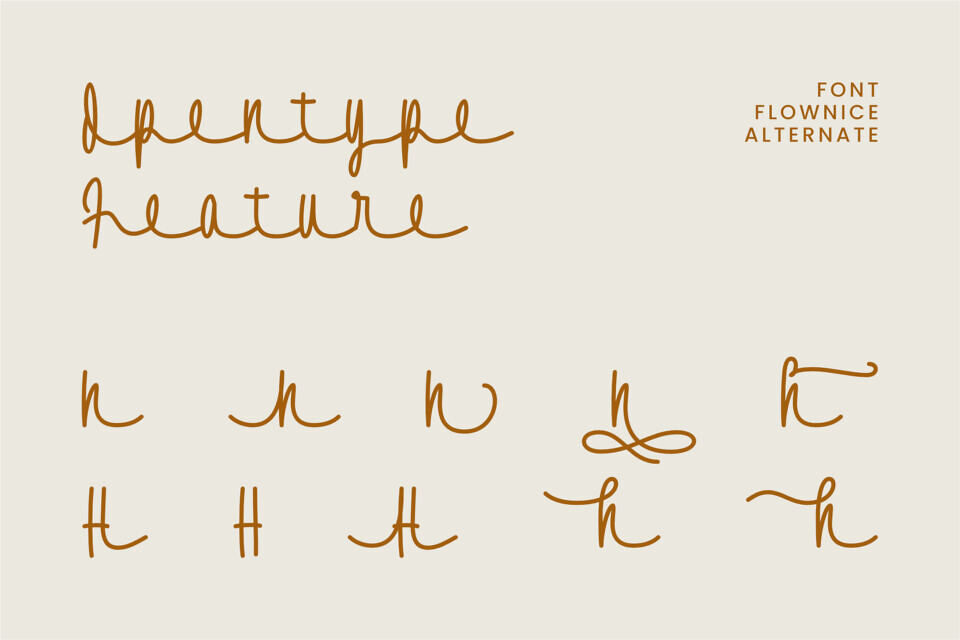 Flownice Font