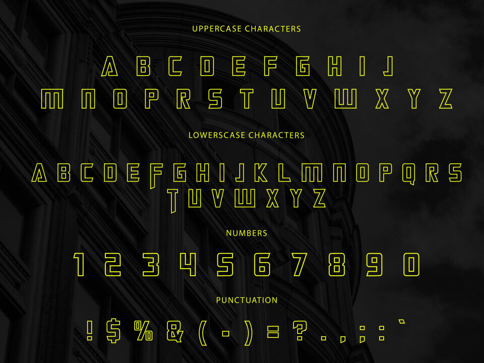Fulturise Hollow Font
