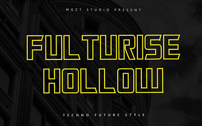 Fulturise Hollow Font