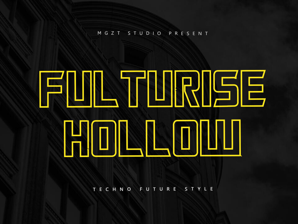 Fulturise Hollow Font
