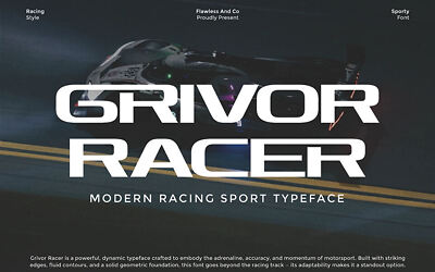 Grivor Racer Font