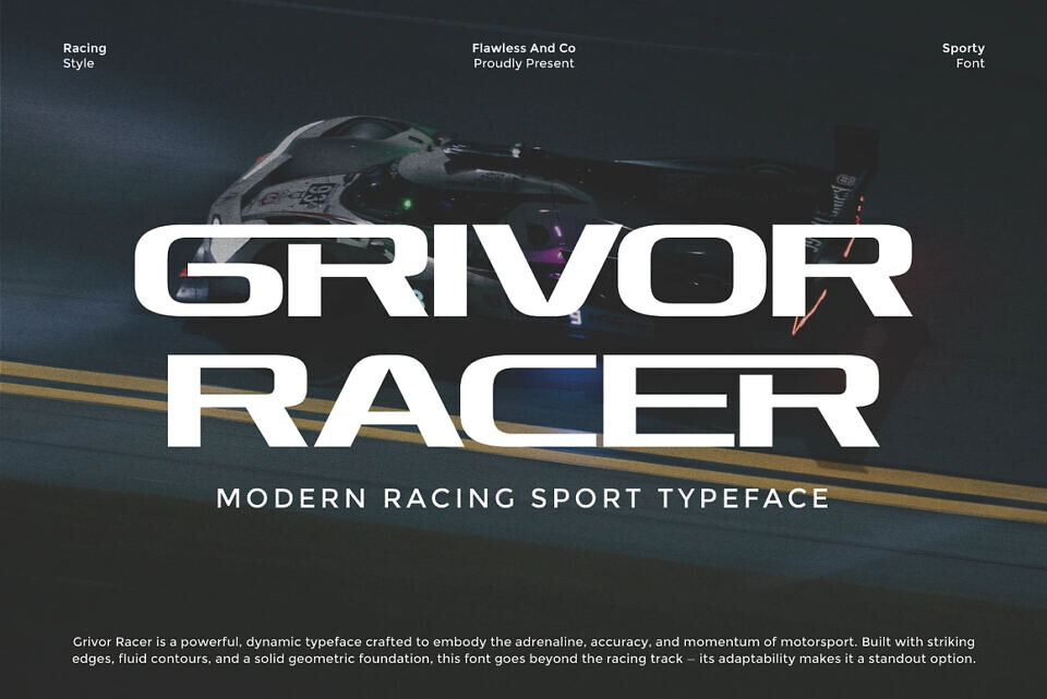Grivor Racer Font