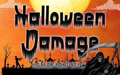 Halloween Damage Font