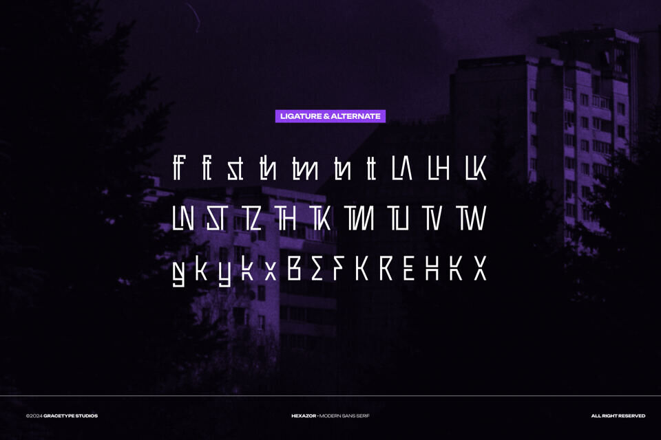 Hexazor Font
