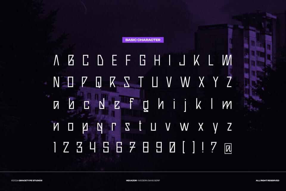 Hexazor Font