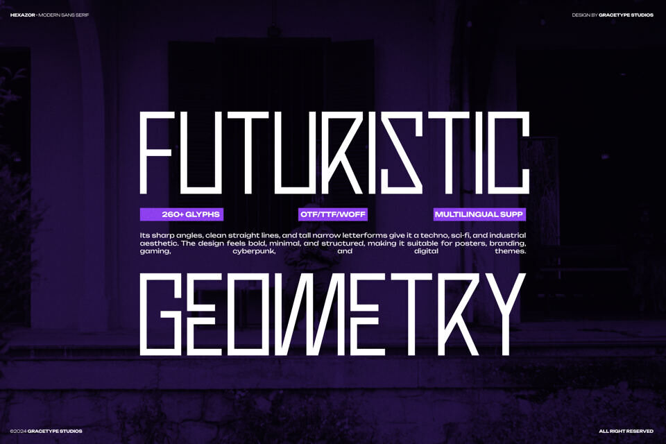 Hexazor Font