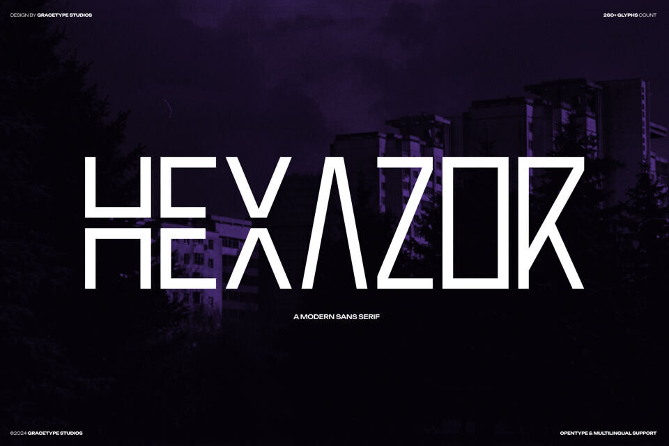 Hexazor Font