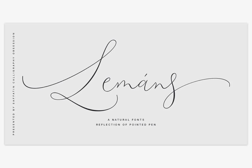 Lemans Pen Script Font