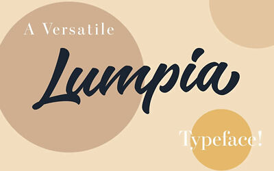 Lumpia Brush Font