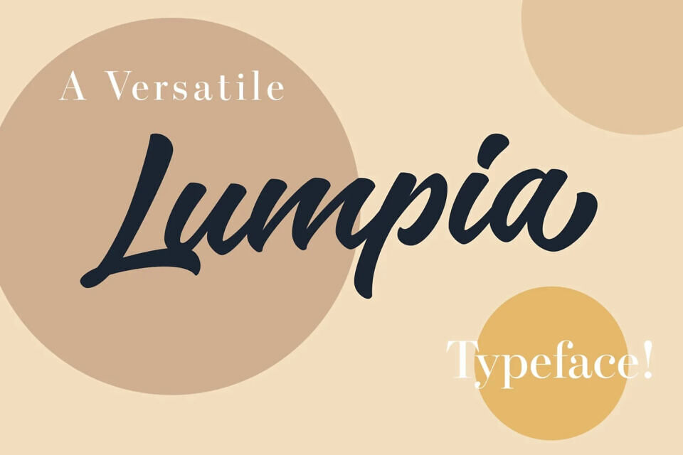Lumpia Brush Font