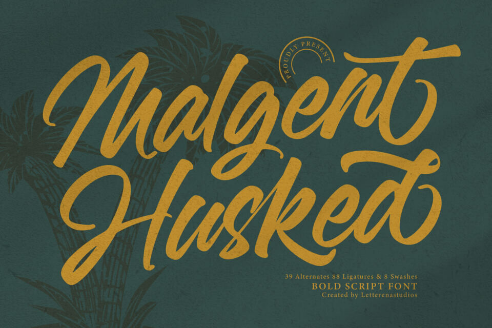 Malgent Husked Font